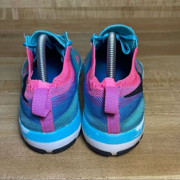 Nike Free TR Focus Flyknit Hyper Teal Pink 10.5 - Picture 3 of 8